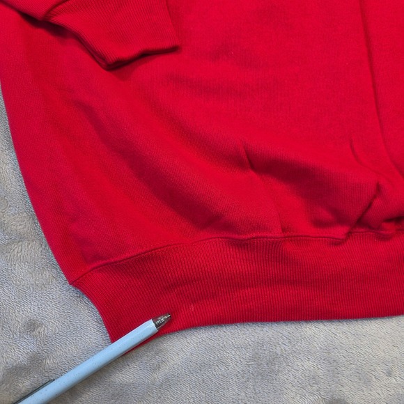 Vintage Hanes Sport Red Raglan Crewneck Sweatshirt Men XL Made in USA 90s Grunge - Picture 4 of 9